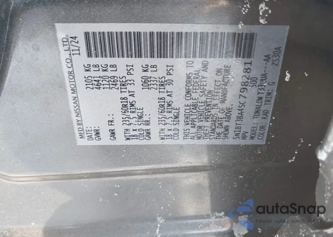 2025 Nissan Rogue Sv Fwd z USA, uszkodzony, nr VIN 5N1BT3BA4SC798281